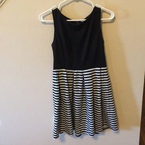 Black and White Striped Sunday Dress